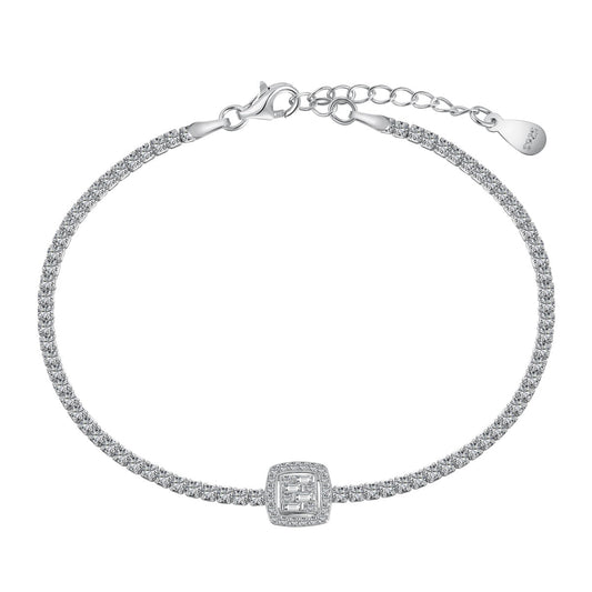 [Olivia JW]Luxurious Dazzling Square Shape Banquet Bracelet
