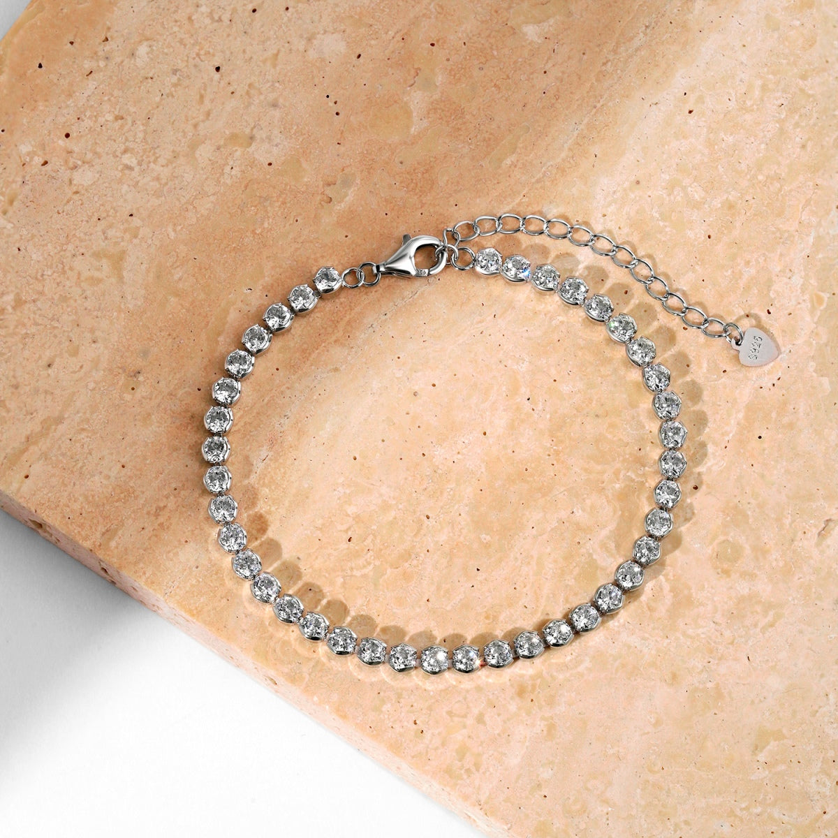 [Everoly JW]Schillerndes funkelndes Armband im Rundschliff für den Alltag