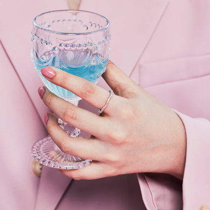 [Olivia JW]Dainty Colorful Round Cut Party Ring