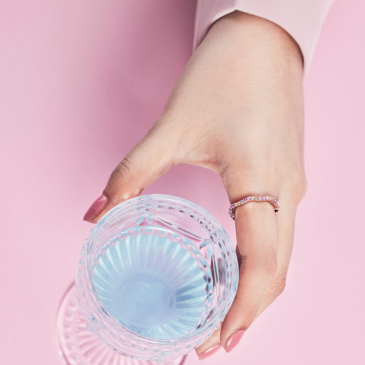 [Olivia JW]Dainty Colorful Round Cut Party Ring
