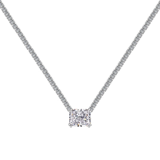 [Olivia JW]4.0 Carat Elegant Radiant Cut Necklace