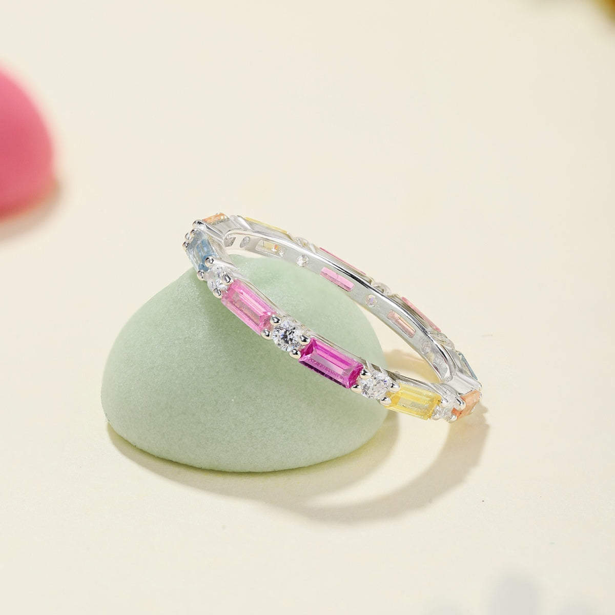[Olivia JW]Lively In Shades Elegant Radiant Cut Daily Ring