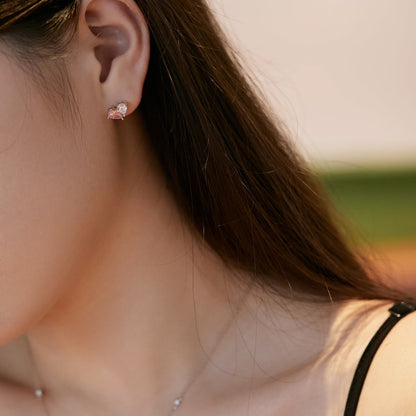 [Olivia JW]Dazzling Elegant Heart Cut Lover Earrings