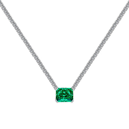 [Olivia JW]4.0 Carat Elegant Radiant Cut Necklace