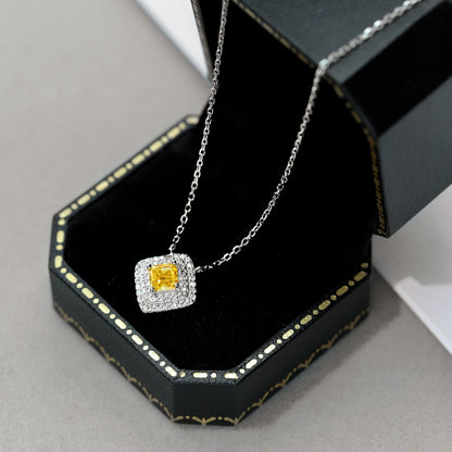 [Olivia JW]Sparkling Asscher Cut Necklace
