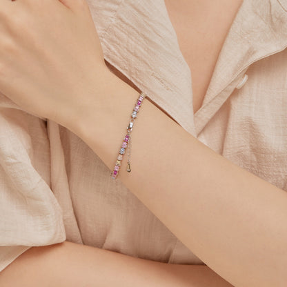 [Olivia JW]Delicate Colorful Emerald Cut Party Bracelet
