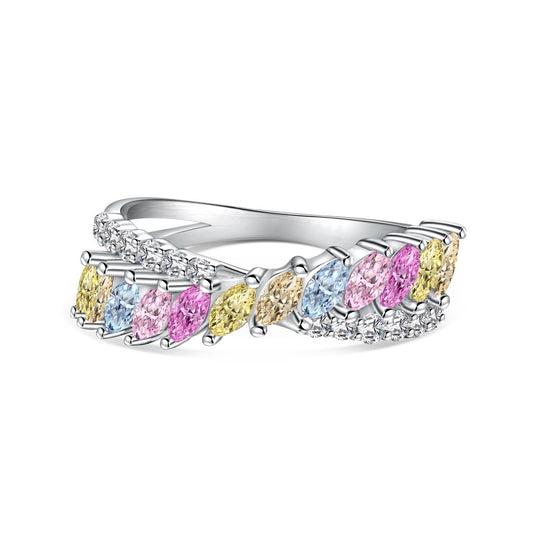[Olivia JW]Unique Colorful Marquise Cut Daily Ring