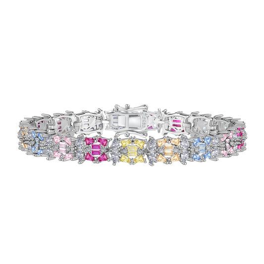 [Olivia JW]Delicate Colorful Multi Cut Party Bracelet