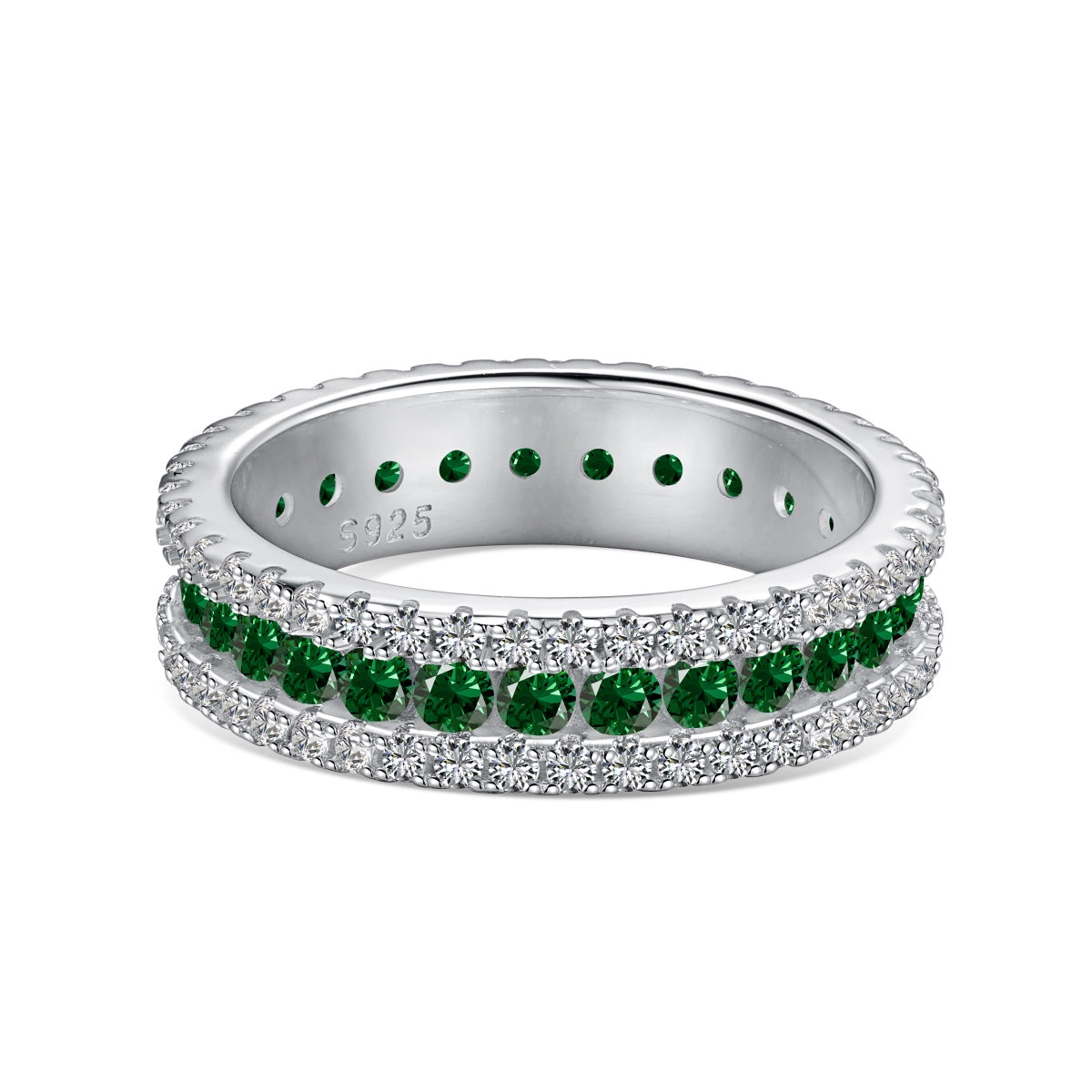 [Olivia JW]Delicate Colorful Round Cut Daily Ring