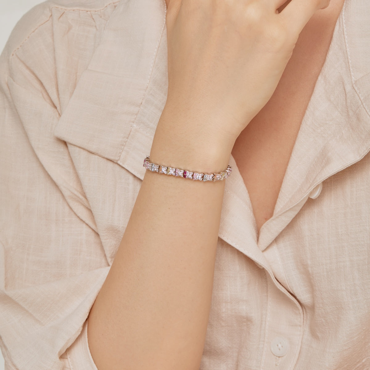 [Olivia JW]Unique Colorful Flower Shape Daily Bracelet
