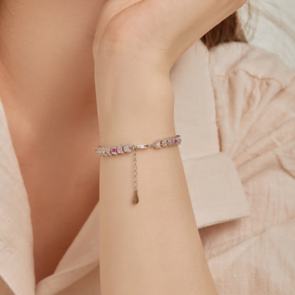 [Olivia JW]Delicate Colorful Multi Cut Daily Bracelet