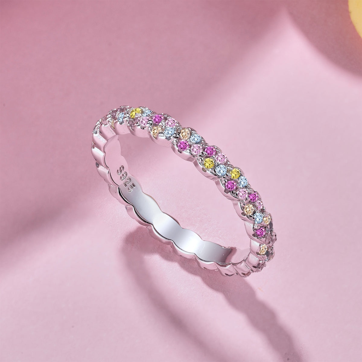 [Olivia JW]Dainty Ebullient Round Cut Daily Ring