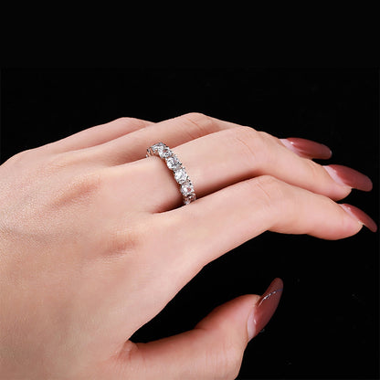 [Olivia JW]Eternity Round Cut Tennis Ring