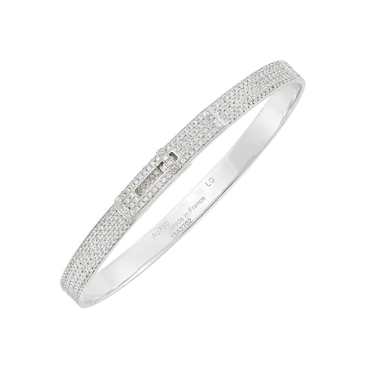 [Olivia JW]HM KELLY BRACELET IN SILVER AND FULL PAVE DIAMOND