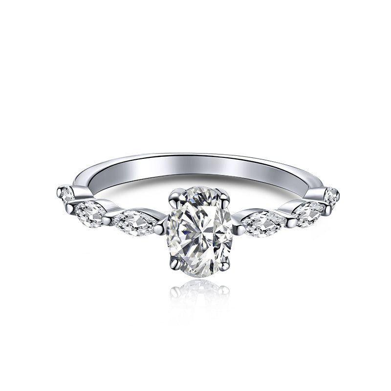 [Olivia JW]0.75 Carat Luxurious Vibrant Elongated Cushion Cut Daily Ring