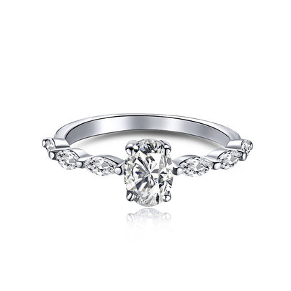 [Olivia JW]0.75 Carat Luxurious Vibrant Elongated Cushion Cut Daily Ring