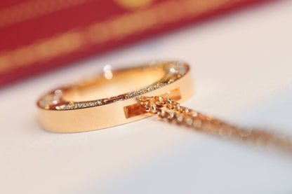 [Everoly JW] LIEBESHALSKETTE VERSTELLBAR ROSÉGOLD 