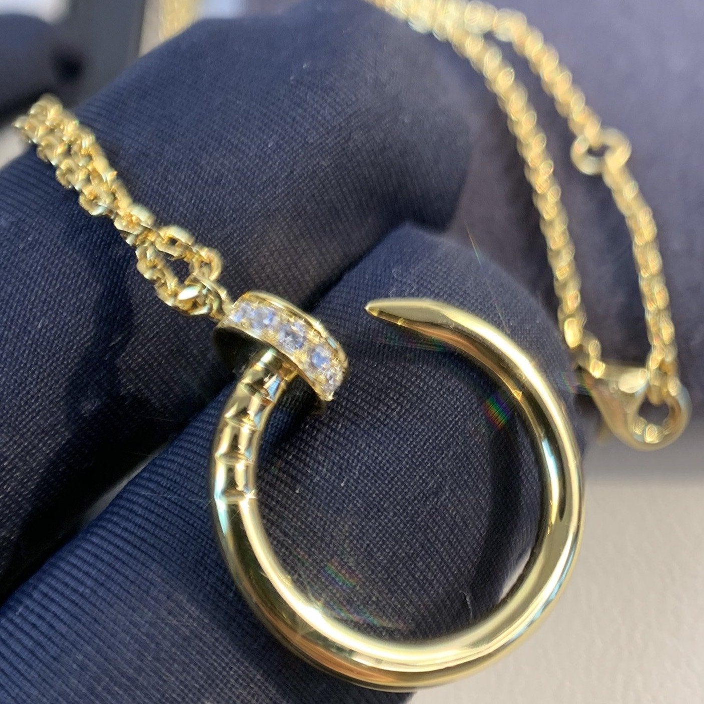 [Everoly JW]JUSTE HALSKETTE GOLD DIAMANTEN 