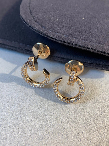 [Olivia JW]JUSTE EARRINGS GOLD DIAMONDS