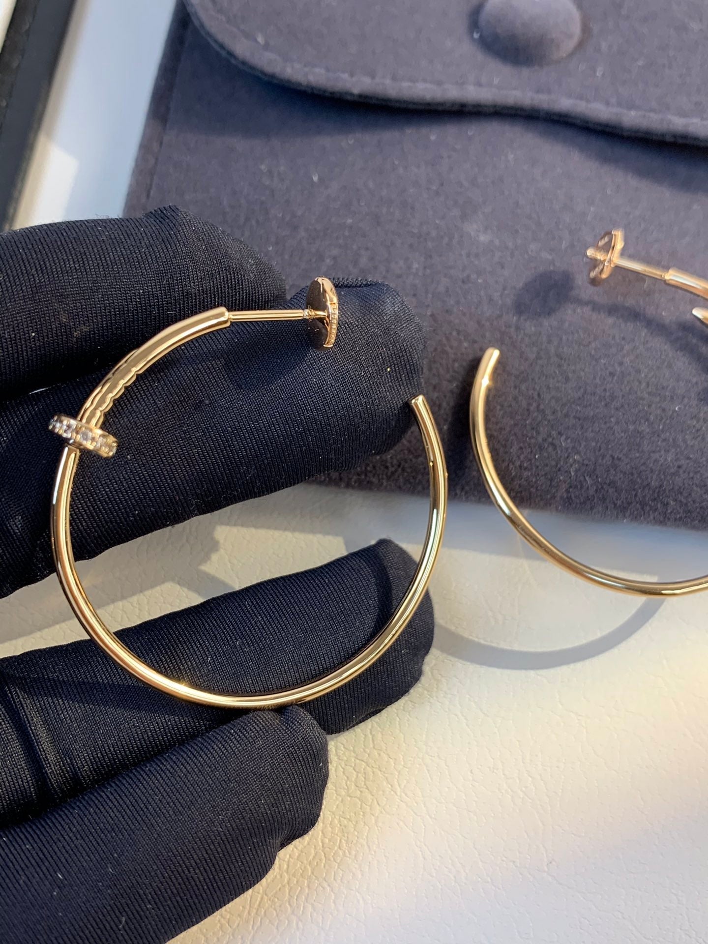 [Everoly JW]JUSTE イヤリング ゴールド ダイヤモンド 1.8mm 