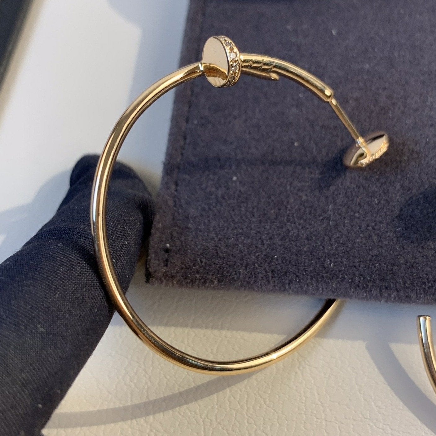 [Everoly JW]JUSTE イヤリング ゴールド ダイヤモンド 1.8mm 