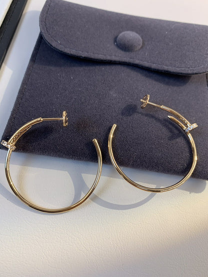 [Olivia JW]JUSTE EARRINGS GOLD DIAMONDS 1.8MM