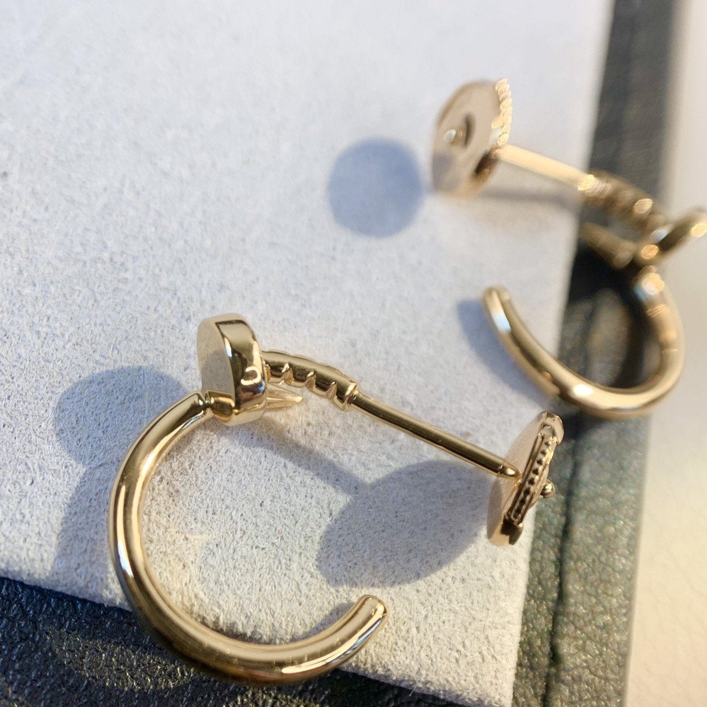 [Olivia JW]JUSTE EARRINGS PINK GOLD