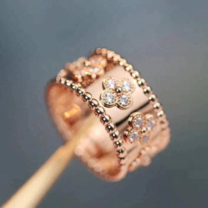 [Olivia JW]CLOVER KALEIDOSCOPE RING 10MM