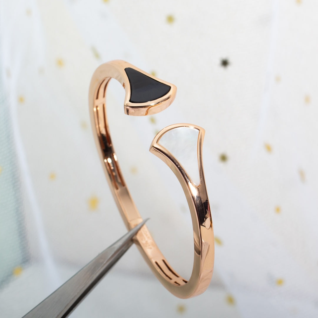 [OLIVIA]DREAM BRACELET OPEN PINK GOLD MOP