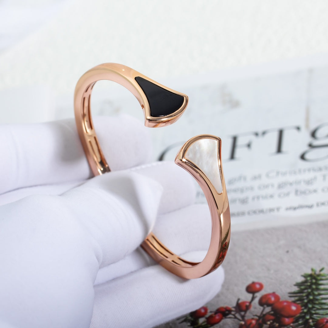 [OLIVIA]DREAM BRACELET OPEN PINK GOLD MOP