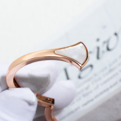 [OLIVIA]DREAM BRACELET OPEN PINK GOLD MOP
