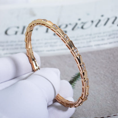 [OLIVIA]SERPENTI SMALL BRACELET PINK GOLD DIAMOND