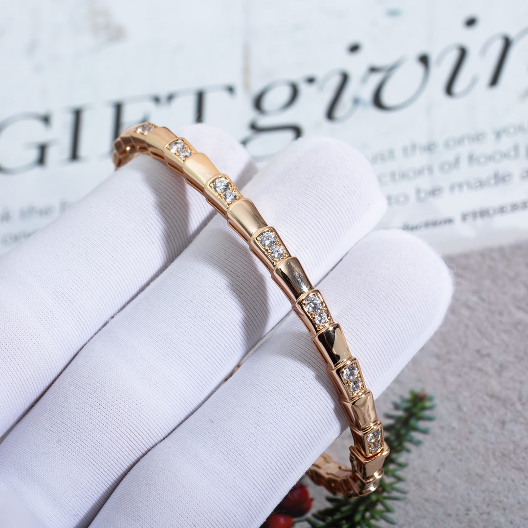 [OLIVIA]SERPENTI BRACELET PINK GOLD DIAMOND