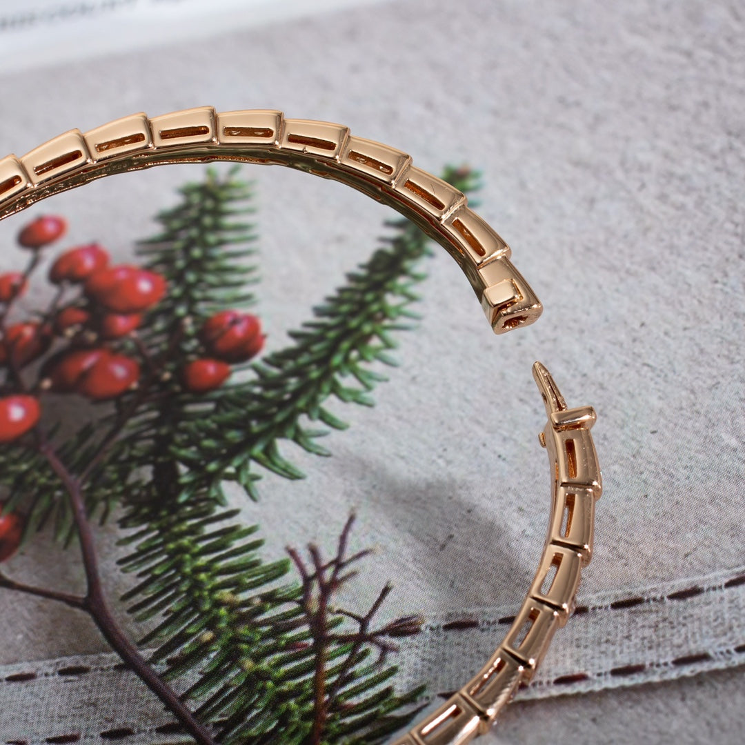 [OLIVIA]SERPENTI SMALL BRACELET PINK GOLD DIAMOND