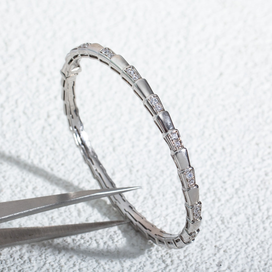 [OLIVIA]SERPENTI BRACELET SILVER DIAMOND