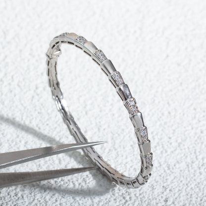 [OLIVIA]SERPENTI BRACELET SILVER DIAMOND