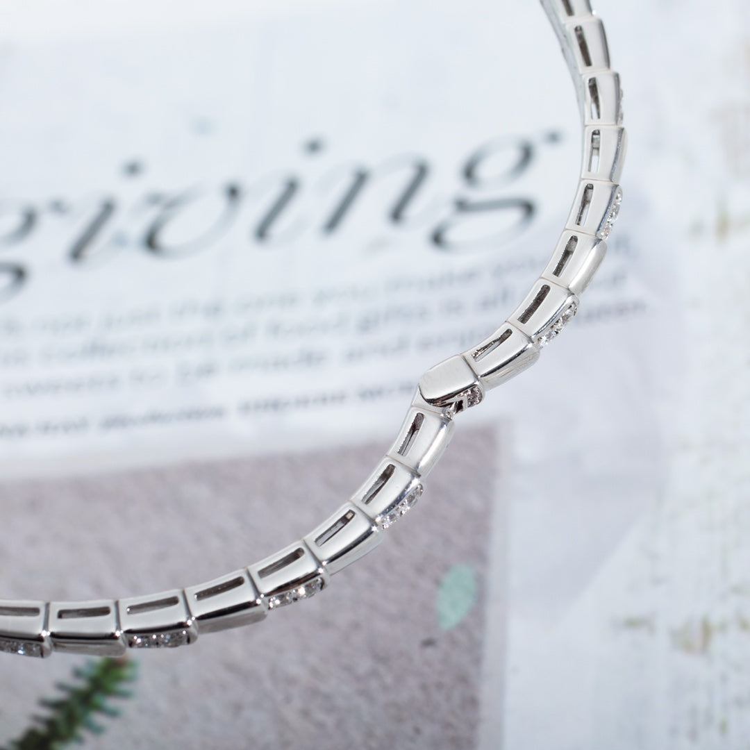 [OLIVIA]SERPENTI BRACELET SILVER DIAMOND