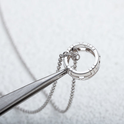 [OLIVIA]PARENTESI NECKLACE SILVER