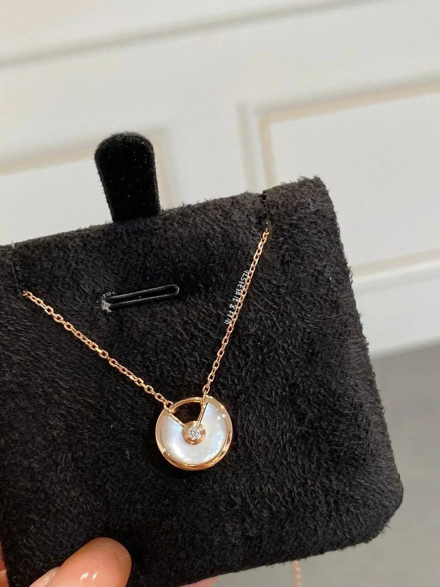 [Everoly JW]AMULETT ROSÉGOLD MOP HALSKETTE