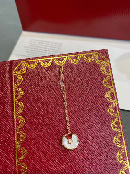 [Everoly JW]AMULETT ROSÉGOLD MOP HALSKETTE