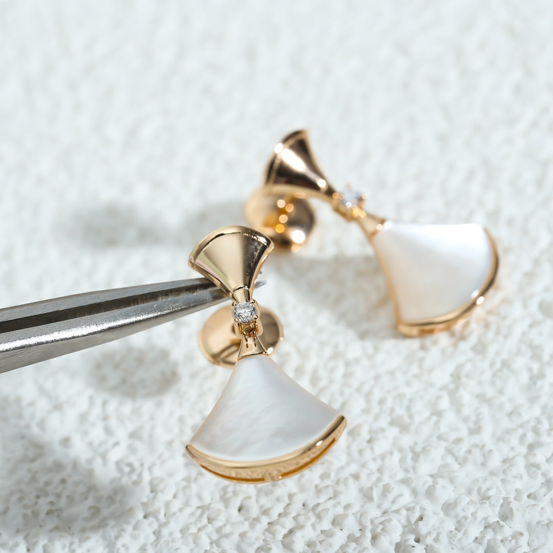 [OLIVIA]DREAM MOP PINK GOLD EARRINGS