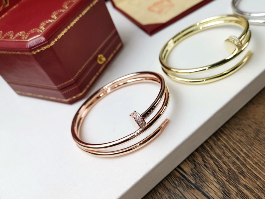 [Everoly JW]JUSTE ブレスレット 3.5mm ダブルロウ ダイヤモンド