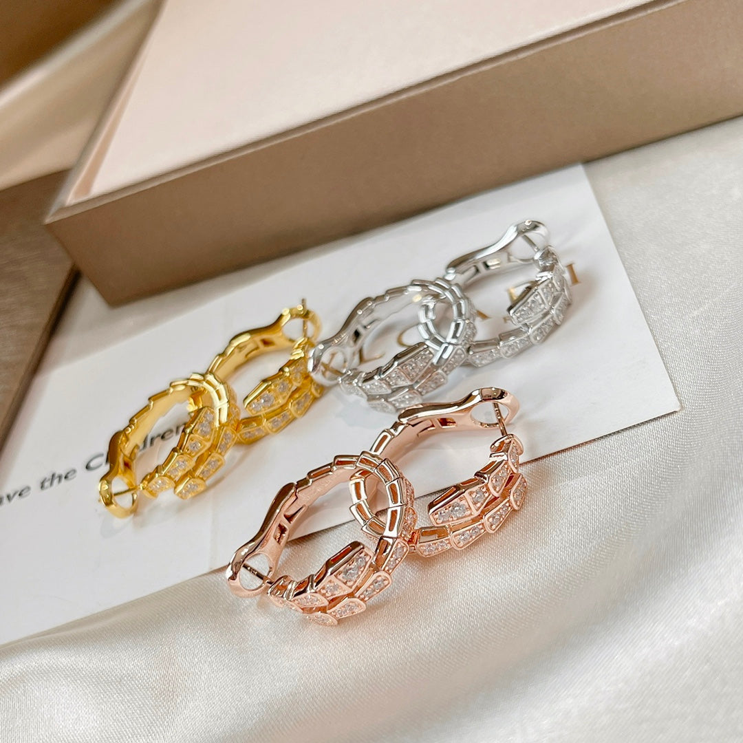 [OLIVIA]SERPENTI EARRINGS DIAMOND