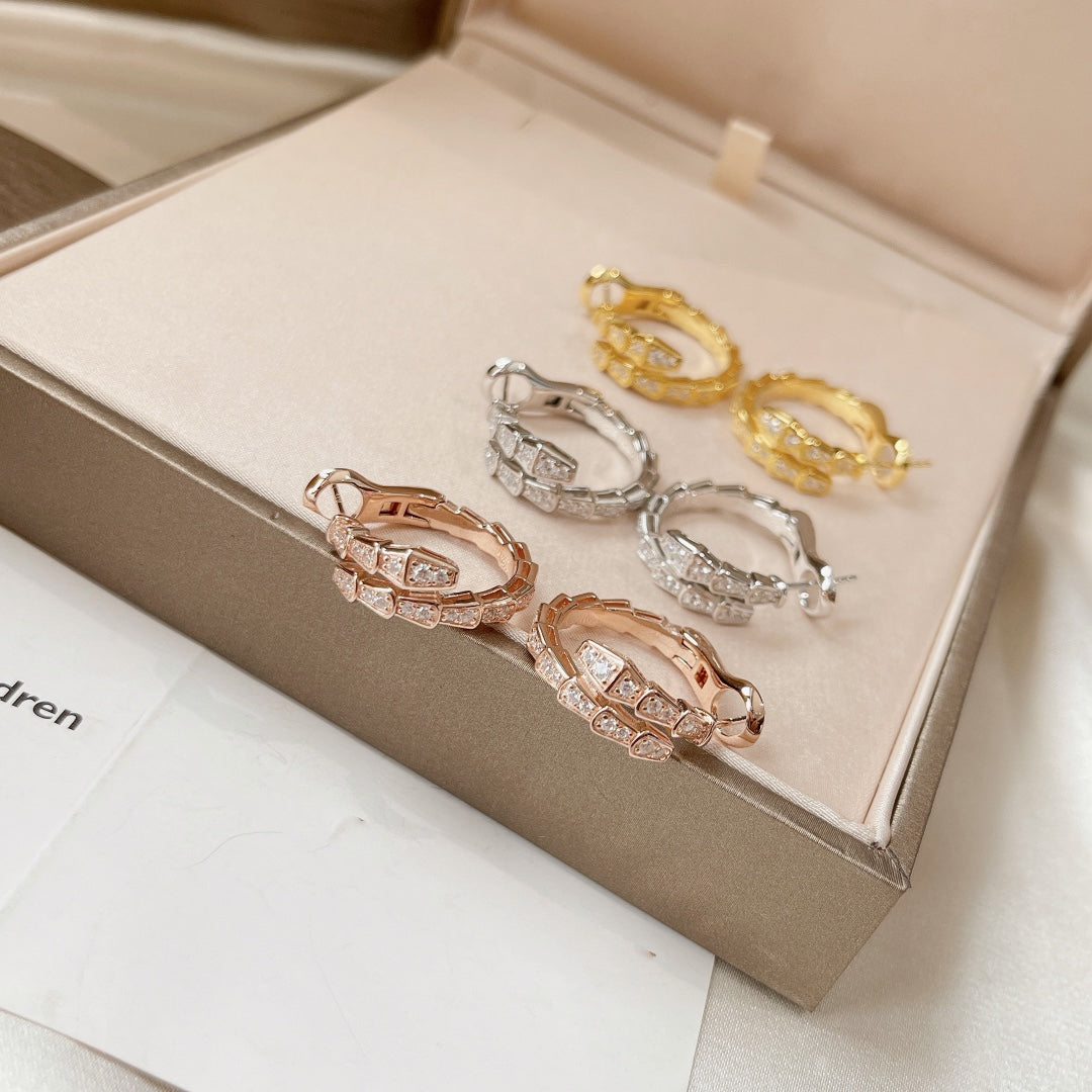 [OLIVIA]SERPENTI EARRINGS DIAMOND