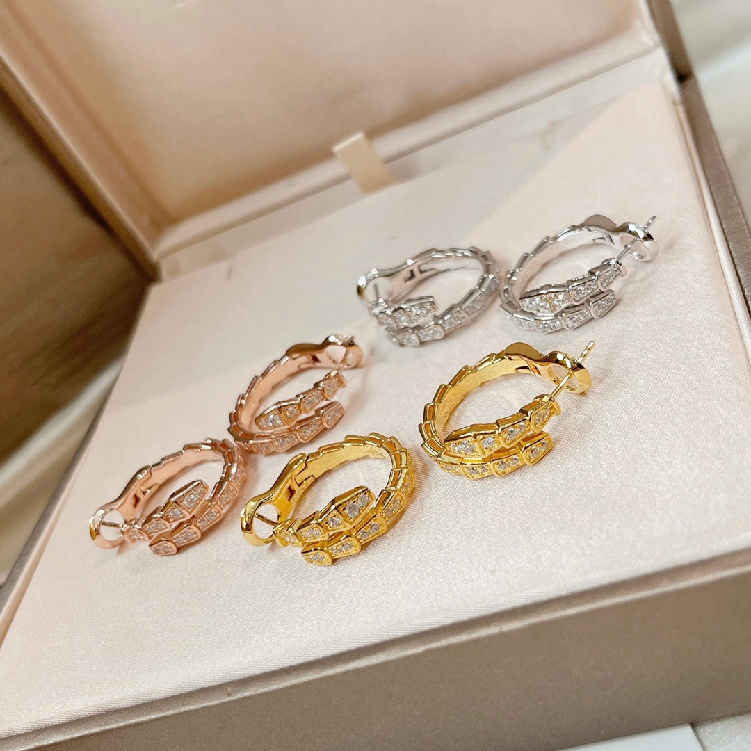 [OLIVIA]SERPENTI EARRINGS DIAMOND