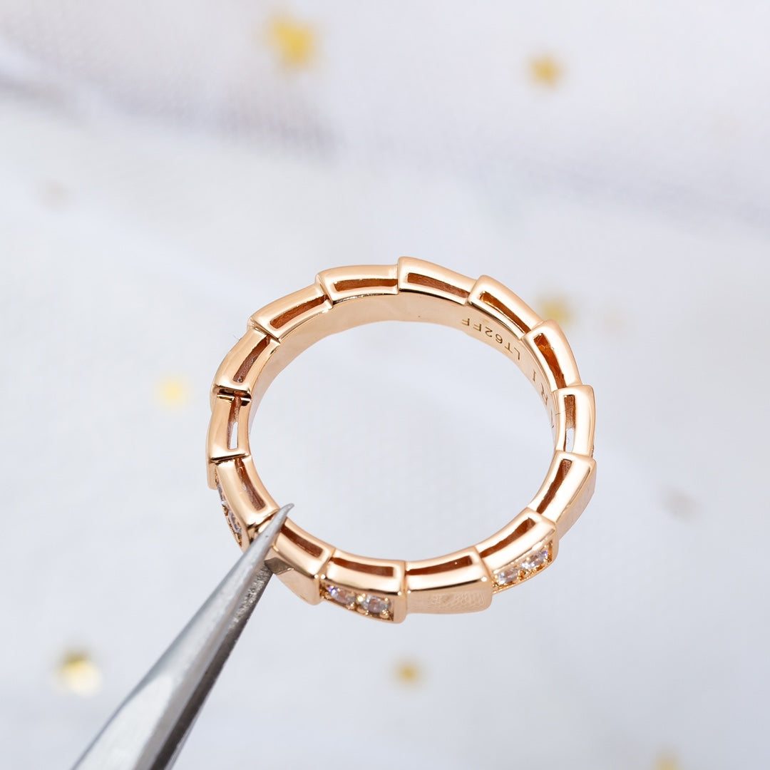 [OLIVIA]SERPENTI RING PINK GOLD  3MM
