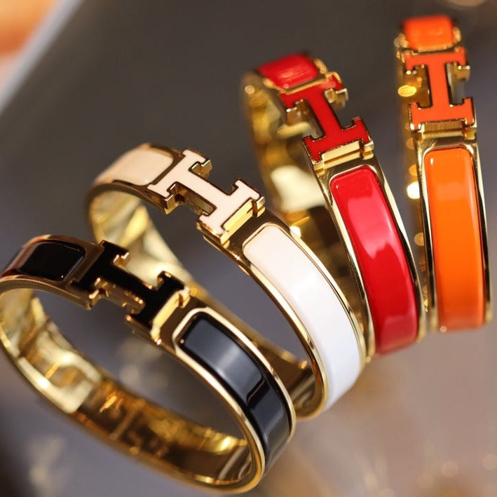 [エバリー JW]H ブレスレット 12mm ゴールド