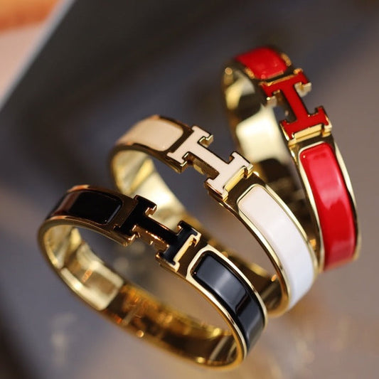 [エバリー JW]H ブレスレット 12mm ゴールド