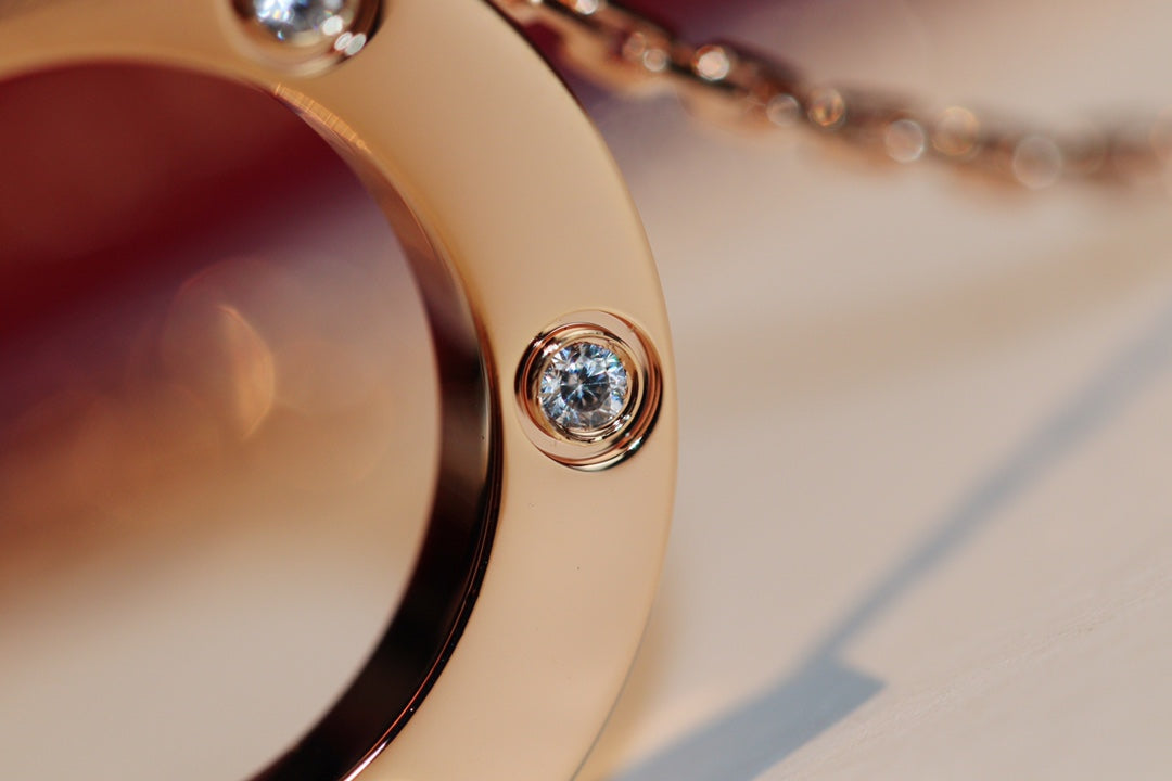 [Everoly JW] LIEBESKETTE 16MM 6 DIAMANTEN ROTGOLD