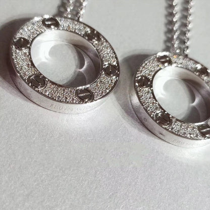 [Olivia JW]LOVE NECKLACE ADJUSTABLE SILVER